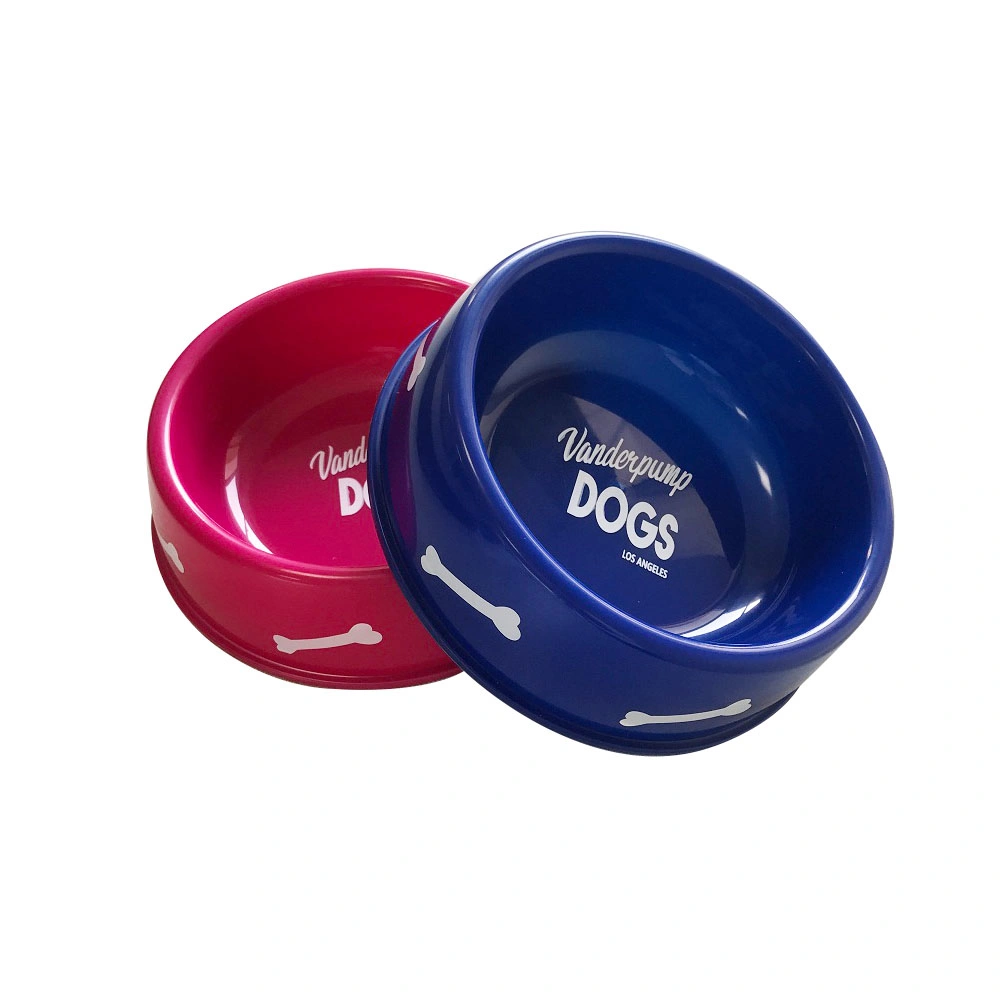 Plastic PP Durable Round Dog Cat Pet Water Feeding Bowls